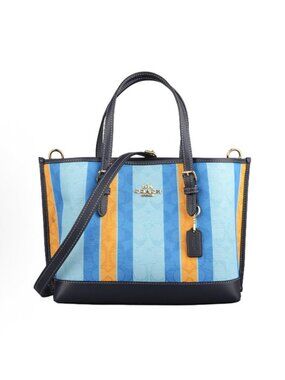 COACH C4086 MOLLIE TOTE 25 IN SIGNATURE JACQUARD WITH STRIPES